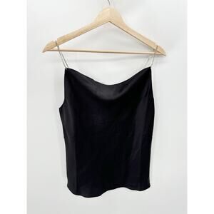 Do + Be Black Embellished Cami Strap Sleeveless Tank Top Women's Size Medium M